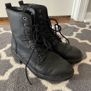 Black Womens Combat Boots